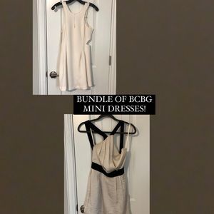 Bundle of 2 BCBG mini dresses! Sizes 0 and 2 (see photos). Open to offers!
